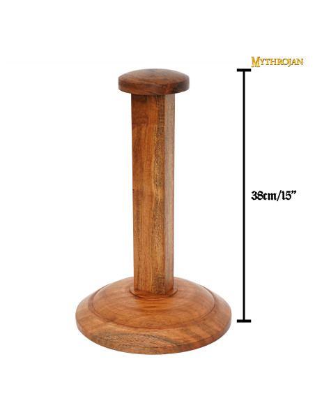 Espositore per caschi in legno (38 cm)