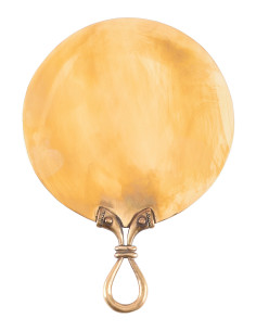 Specchio celtico in ottone (17,5x11,5 cm)
