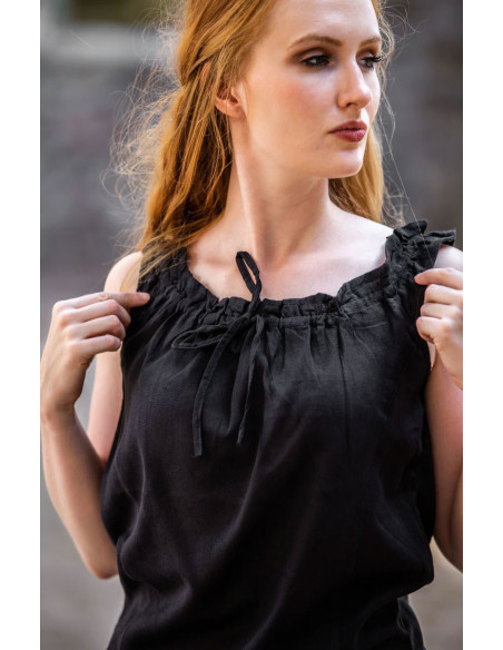 Blusa medievale senza maniche Adele,...