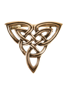 Fibula celtica Triquetta in bronzo (2,9 cm.)