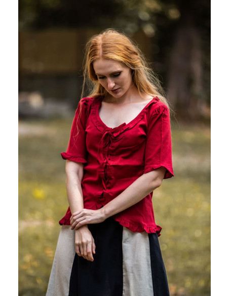 Blusa da donna medievale Bea, colore...