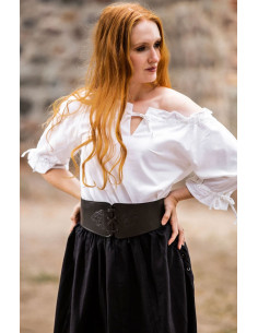Camicetta medievale per donna, bianca 2