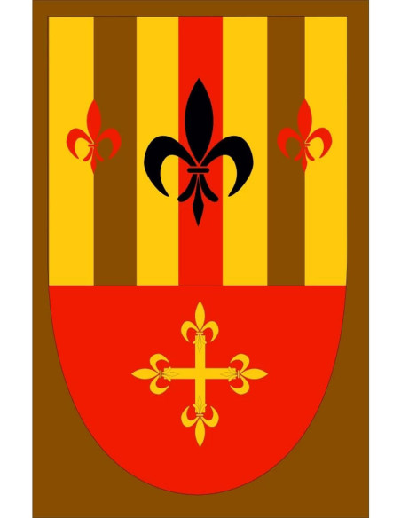 Stendardo medievale con croce medievale