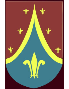 Stendardo medievale a forma di fiore, varie dimensioni