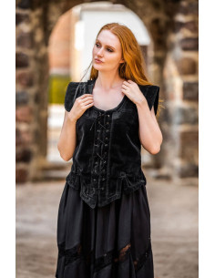 Gilet medievale modello Adrienne, nero 2