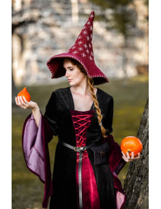 Cappello da strega modello stella, colore rosso