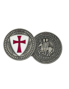 Moneta dei Cavalieri Templari, argento antico