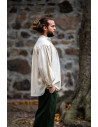 Camicia medievale modello Leopold, colore bianco naturale