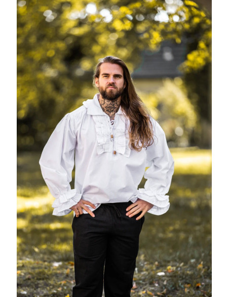 Camicia rinascimentale con fiocco