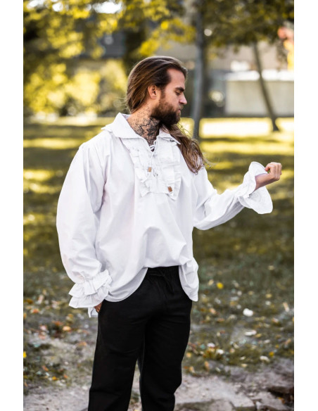 Camicia rinascimentale con fiocco