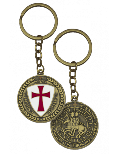 Portachiavi Cavalieri Templari, oro antico