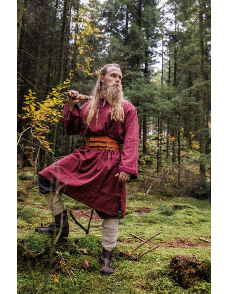 Tunica medievale Halvor, colore rosso