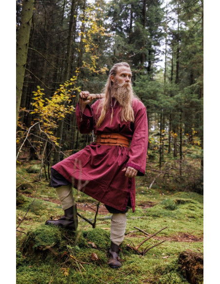 Tunica medievale Halvor, colore rosso
