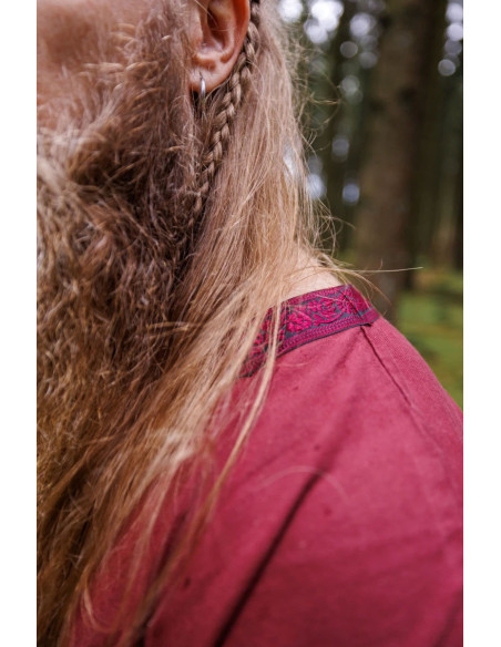 Tunica medievale Halvor, colore rosso