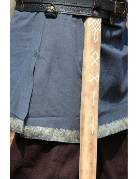 Tunica romana blu con ricami