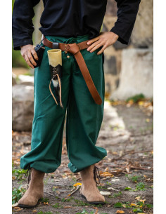Pantaloni medievali Gerold, colore verde