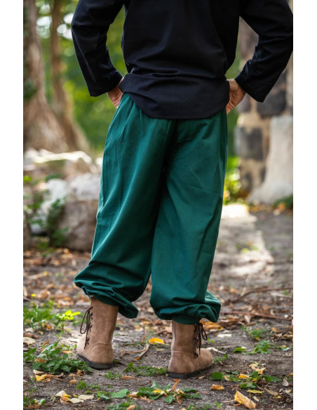 Pantaloni medievali Gerold, colore verde