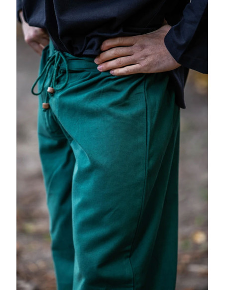 Pantaloni medievali Gerold, colore verde