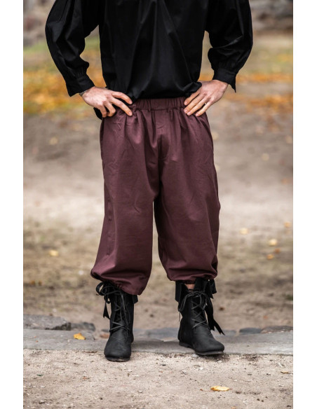 Pantalone pirata Vincent, colore marrone