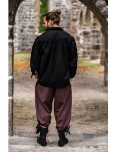 Pantalone pirata Vincent, colore marrone 2
