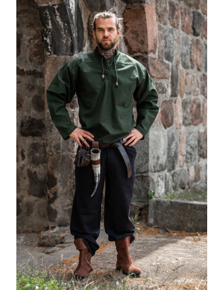 Pantaloni medievali Dirk, colore nero