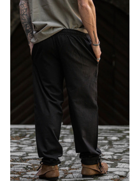 Pantaloni medievali Arvo, colore nero