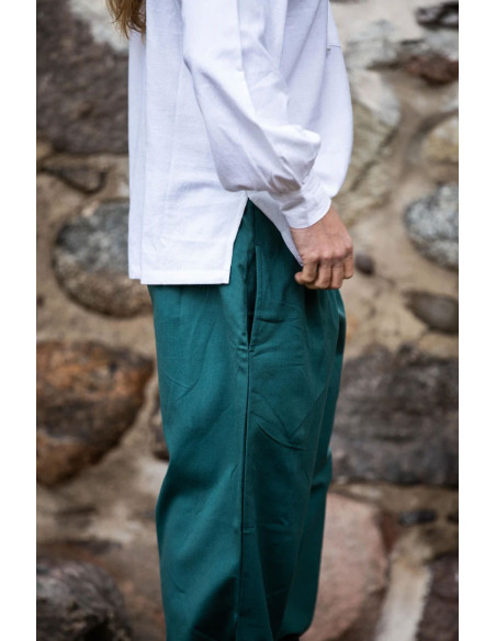 Pantalone pirata Vincent, colore verde