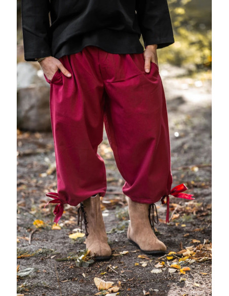 Pantalone pirata Vincent, colore rosso