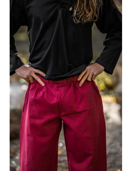Pantalone pirata Vincent, colore rosso