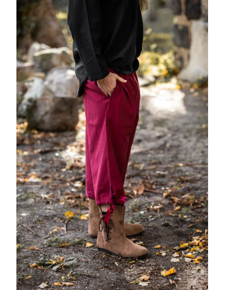 Pantalone pirata Vincent, colore rosso