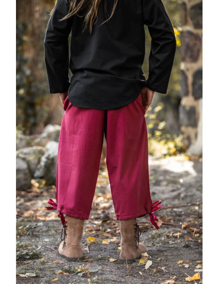 Pantalone pirata Vincent, colore rosso