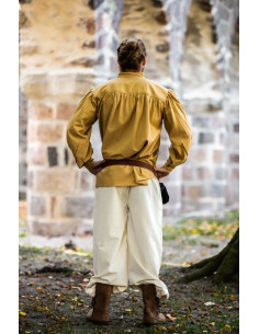 Pantaloni medievali Gerold, colore bianco naturale 2