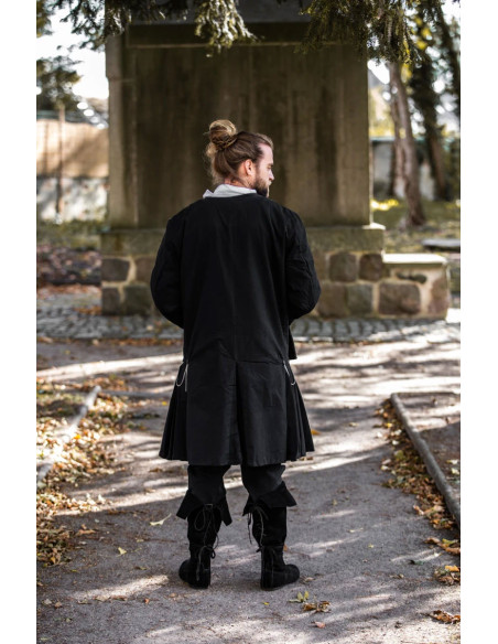 Cappotto pirata nero modello Edward