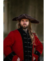 Tricorno da pirata Hugo in lana, marrone
