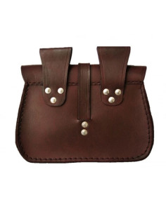 Borsa in pelle nera con design a stella 2