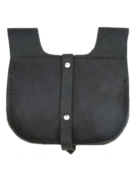 Borsa medievale in pelle nera modello...