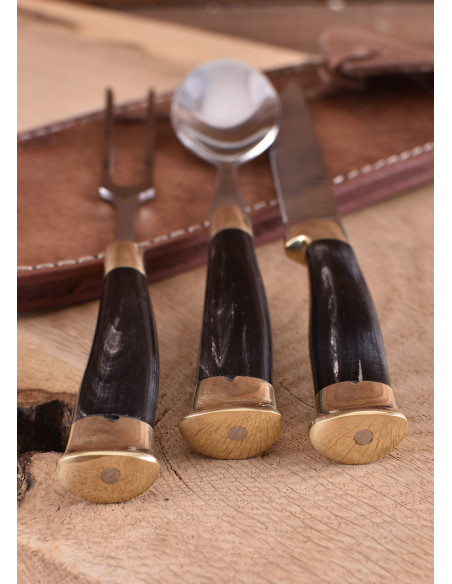 Set di 3 posate medievali con...