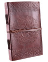 Diario celtico in pelle, marrone (21x14 cm.))