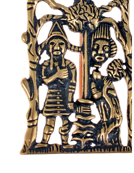 Spilla in bronzo Segno del pellegrino...