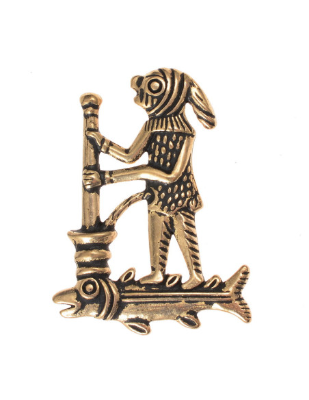 Spilla Pilgrim Doctor Monkey in bronzo