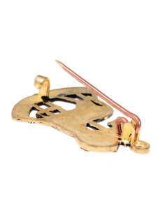 Spilla Agnus Dei pellegrino in bronzo 2
