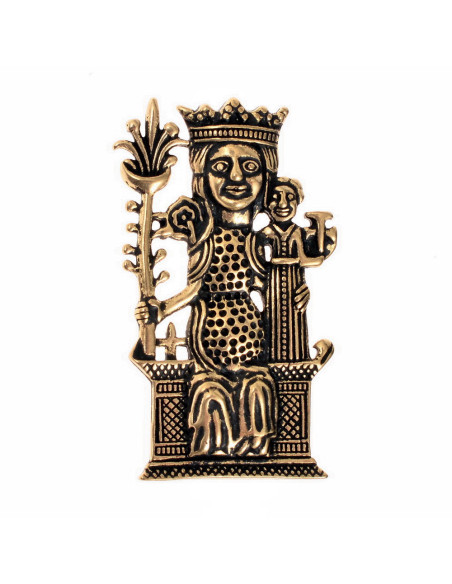 Spilla in bronzo Madonna Pellegrina...