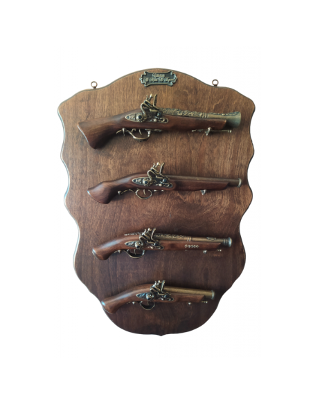 Panoply 4 pistole a pietra focaia con...