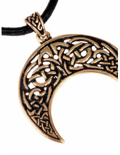 Pendente Lunitsa a mezzaluna celtica, in bronzo 2