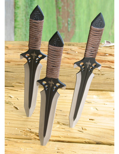 Set 3 coltelli da lancio Hellhawk (24,8 cm.) ⚔️ Negozio Medievale