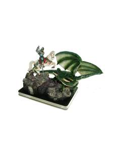 Figura San Giorgio e il Drago (25x17x25 cm.) 2