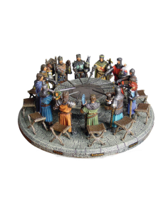 Cavalieri Medievali della Tavola Rotonda (47x47 cm.)