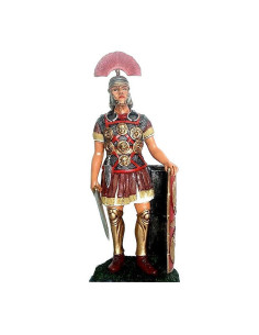 Soldato centurione romano in miniatura con spada e scudo...