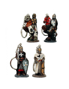 Set di 4 portachiavi Ordini Cavalieri Templari (6 cm.)