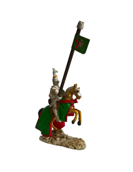 Cavaliere medioevale in miniatura con...